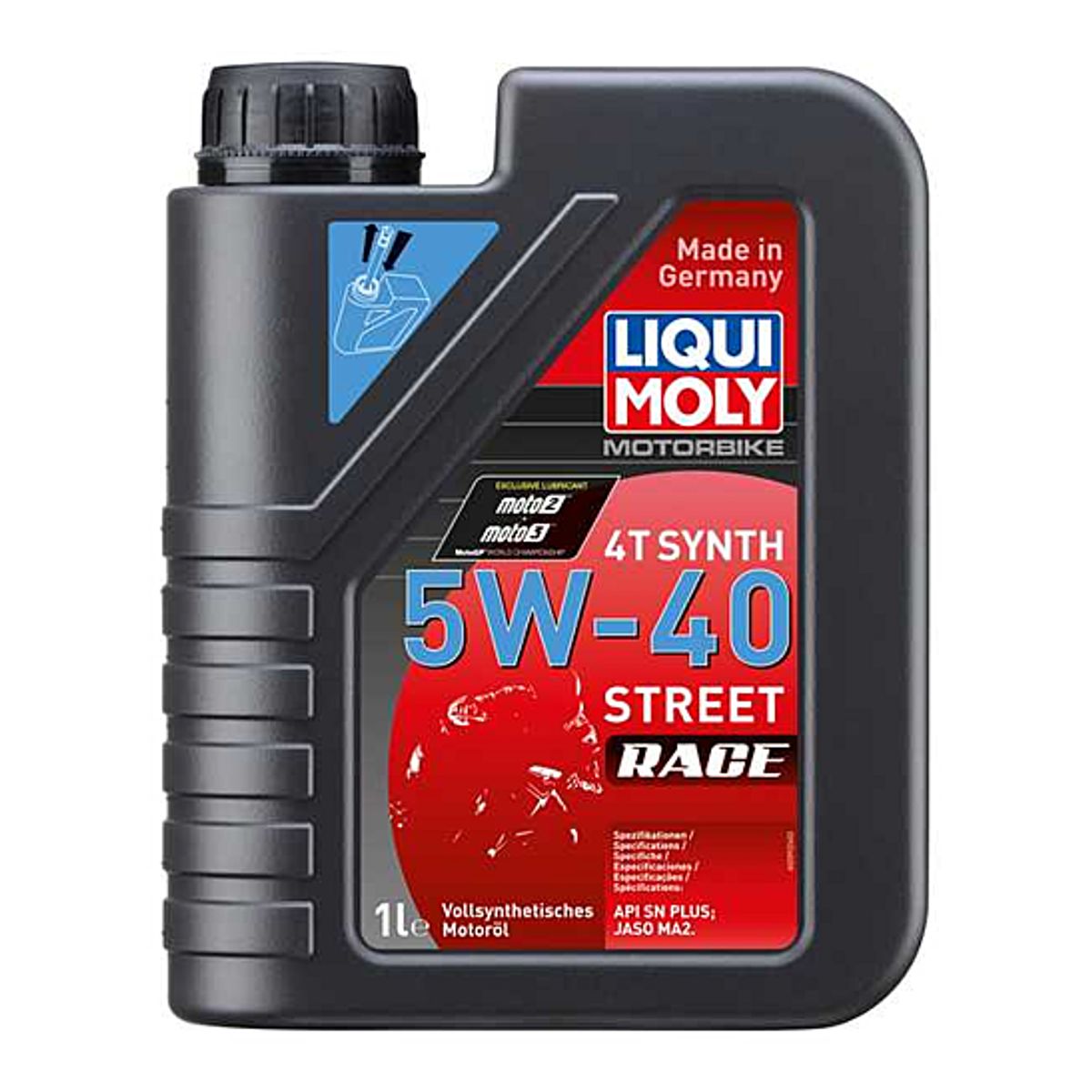 LIQUI MOLY - Aceite para Moto Liqui Moly Motorbike 4T Synth 5W-40 Street Race 1 lt