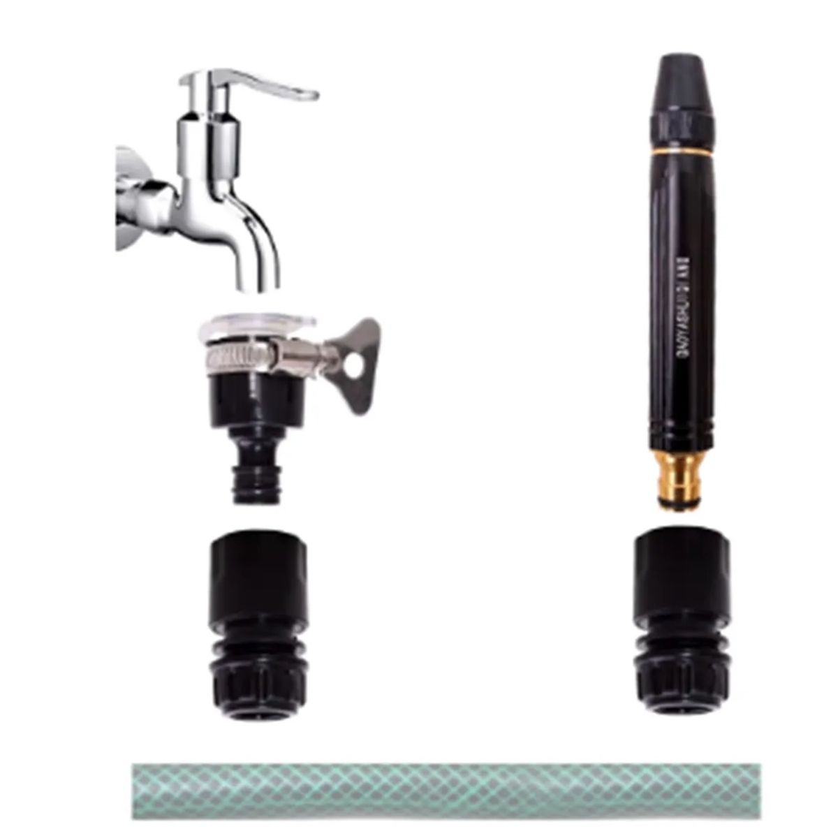 GENERICO - X2 Boquilla Ajustable De Manguera Alta Presion Auto Jardin