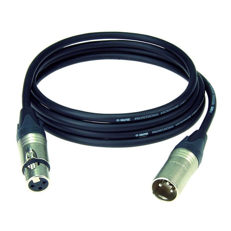 KLOTZ - Cable micrófono Klotz XLR M2FM1- 0500 - 5 mts - color negro