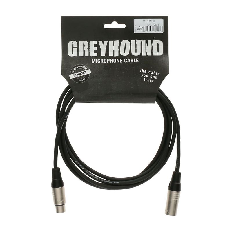KLOTZ - Cable para micrófono Klotz de 3 metros GRG1FM030 negro