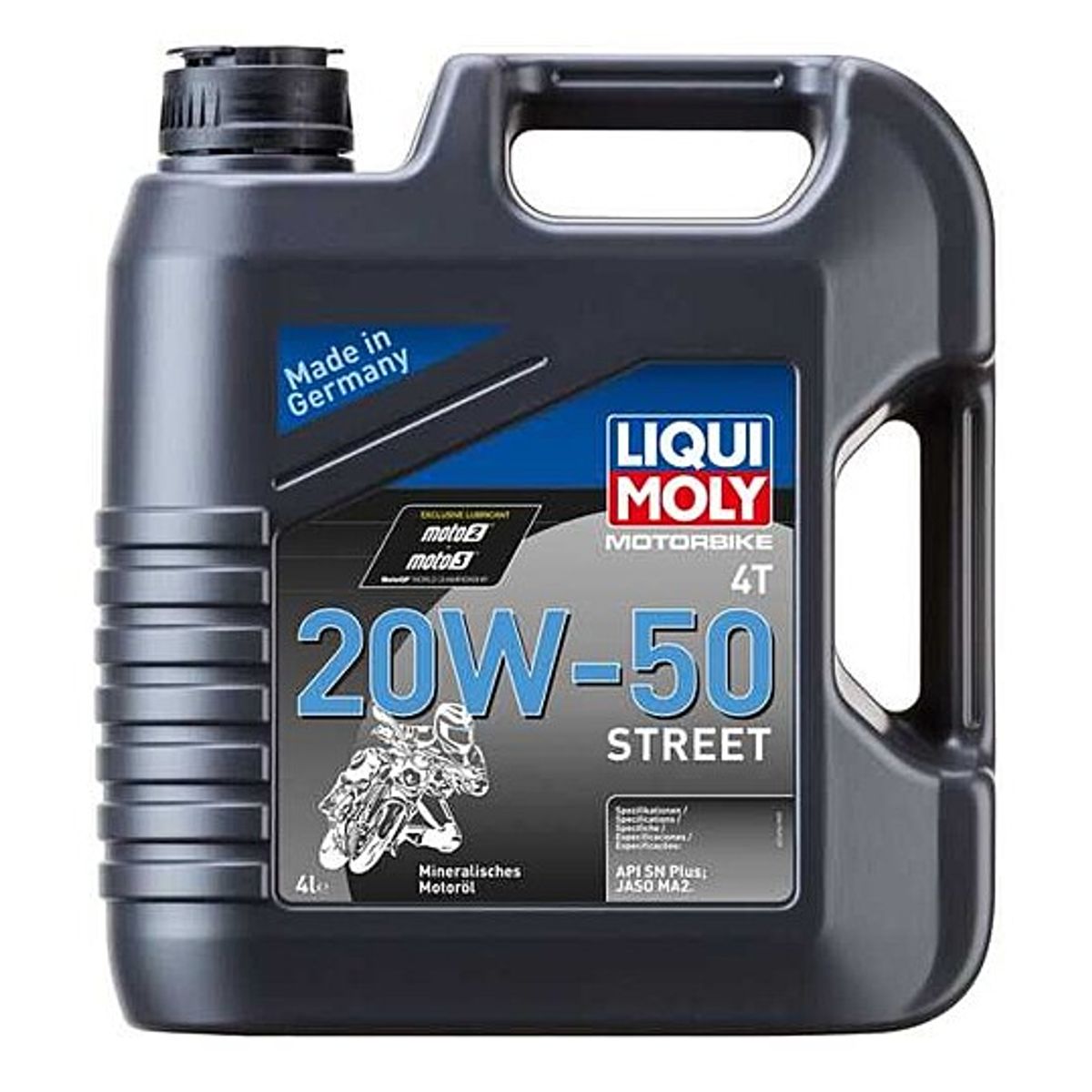 LIQUI MOLY - Aceite para Moto Liqui Moly Motorbike 4T 20W-50 Street 4 lt