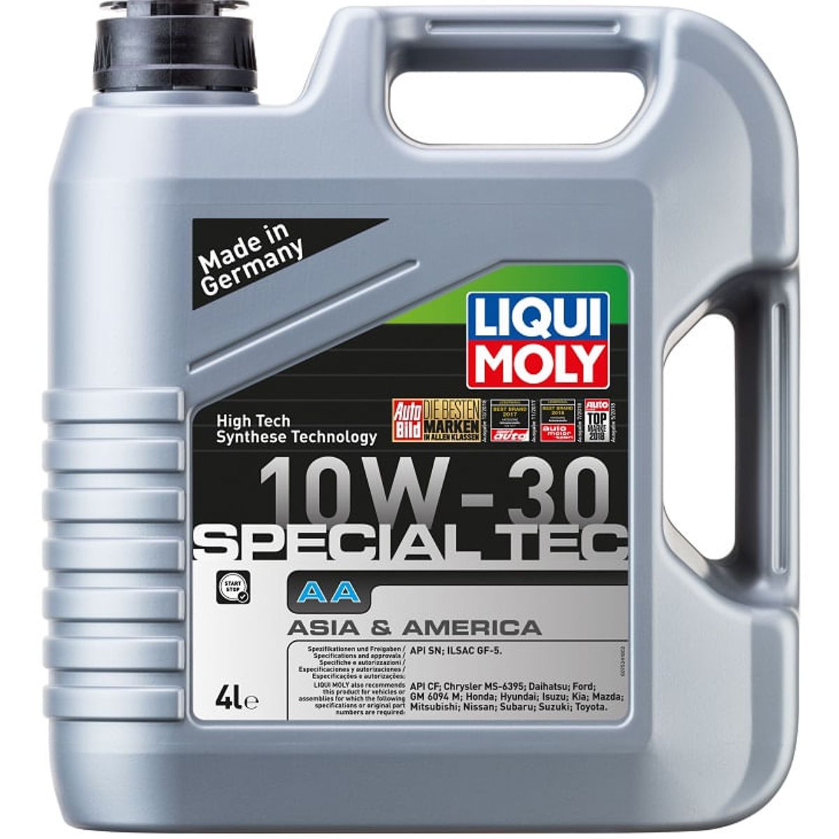LIQUI MOLY - Aceite Liqui Moly Special Tec AA 10W-30 Diesel 4 lt