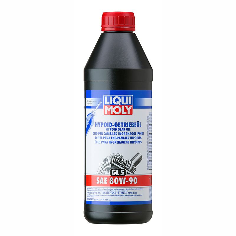 LIQUI MOLY - Aceite Liqui Moly Hypoid Getriebeöl GL5 80W-90 1 lt