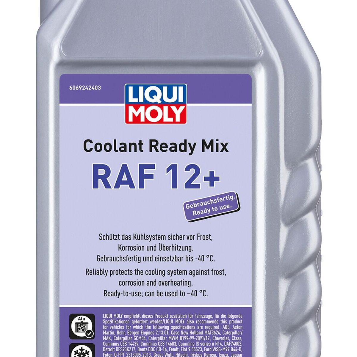LIQUI MOLY - Refrigerante / Coolant Ready Mix RAF 12 para Auto y Moto Liqui Moly 1 lt