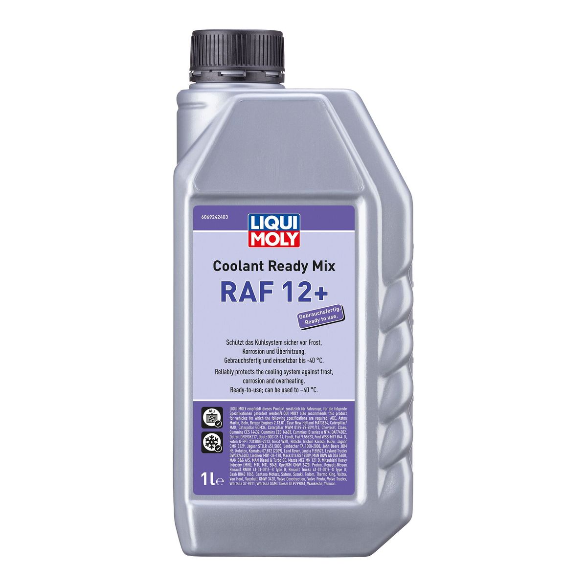 LIQUI MOLY - Refrigerante / Coolant Ready Mix RAF 12 para Auto y Moto Liqui Moly 1 lt