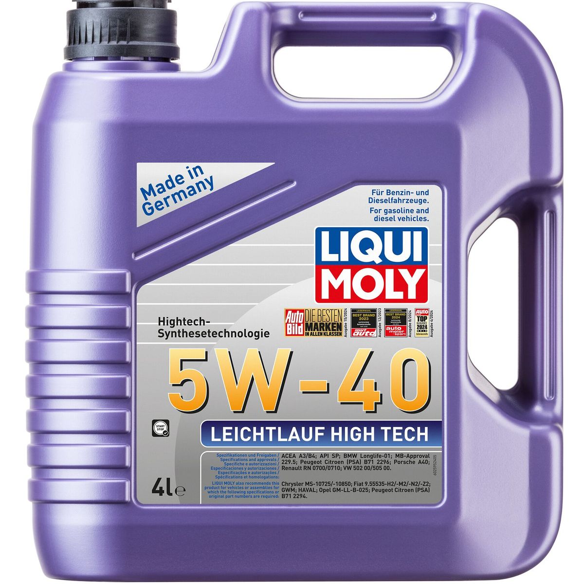 LIQUI MOLY - Aceite Liqui Moly Leichtlauf High Tech 5W-40 4 lt