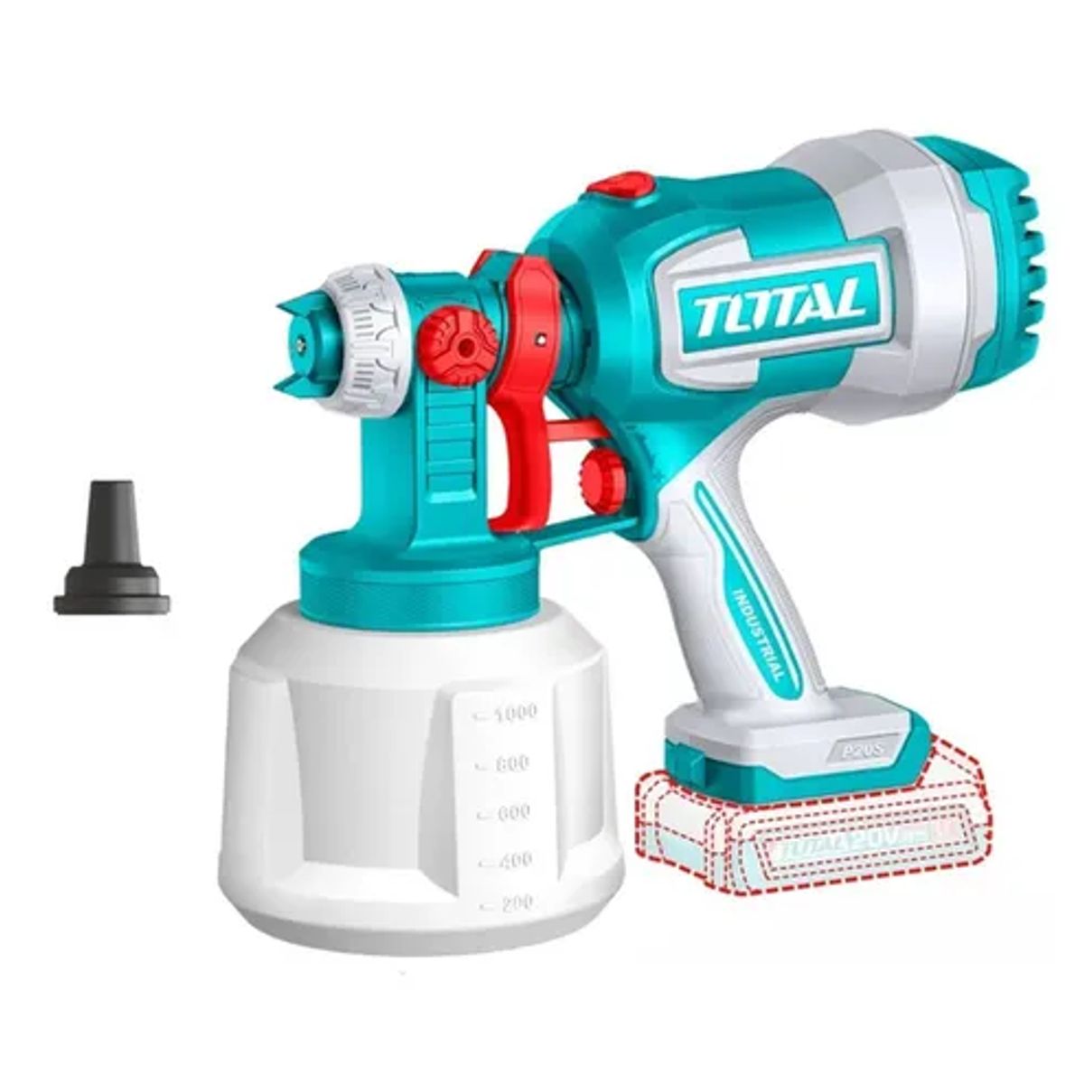 TOTAL TOOLS - Pistola Para Pintar Inalambrica 20v Total Tsgli2004.