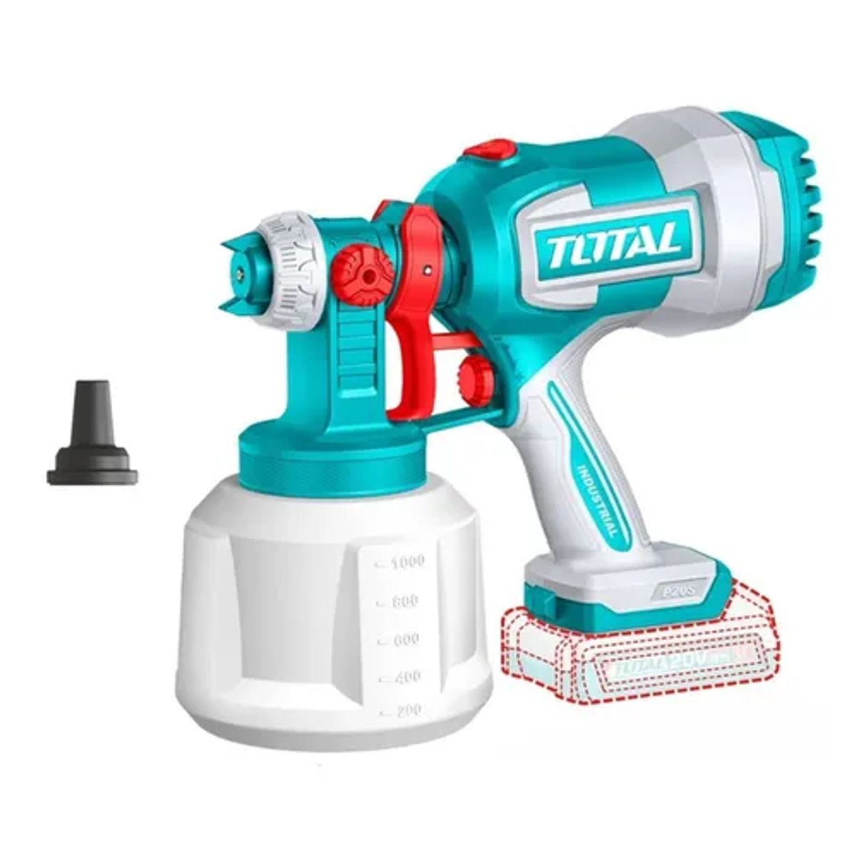 TOTAL TOOLS - Pistola Para Pintar Inalambrica 20v Total Tsgli2004.