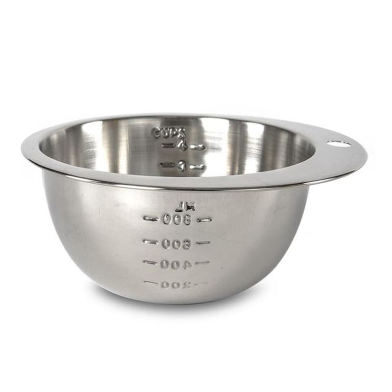 GENERICO - Bowl Acero Medidas Set 2 Tamaños