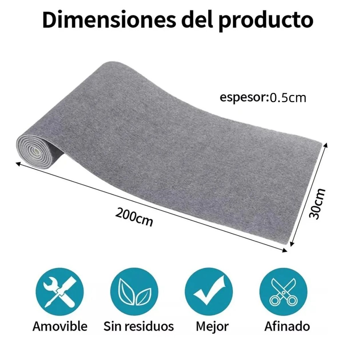 MUNDO MAGIA - Autoadhesivo Rascador De Gatos P Esquina Y Pared 30×200cm