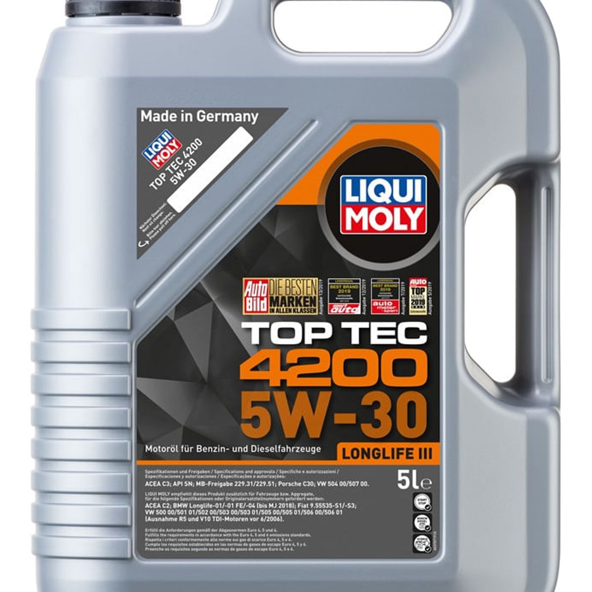 LIQUI MOLY - Aceite Liqui Moly Top Tec 4200 5W-30 5 lt