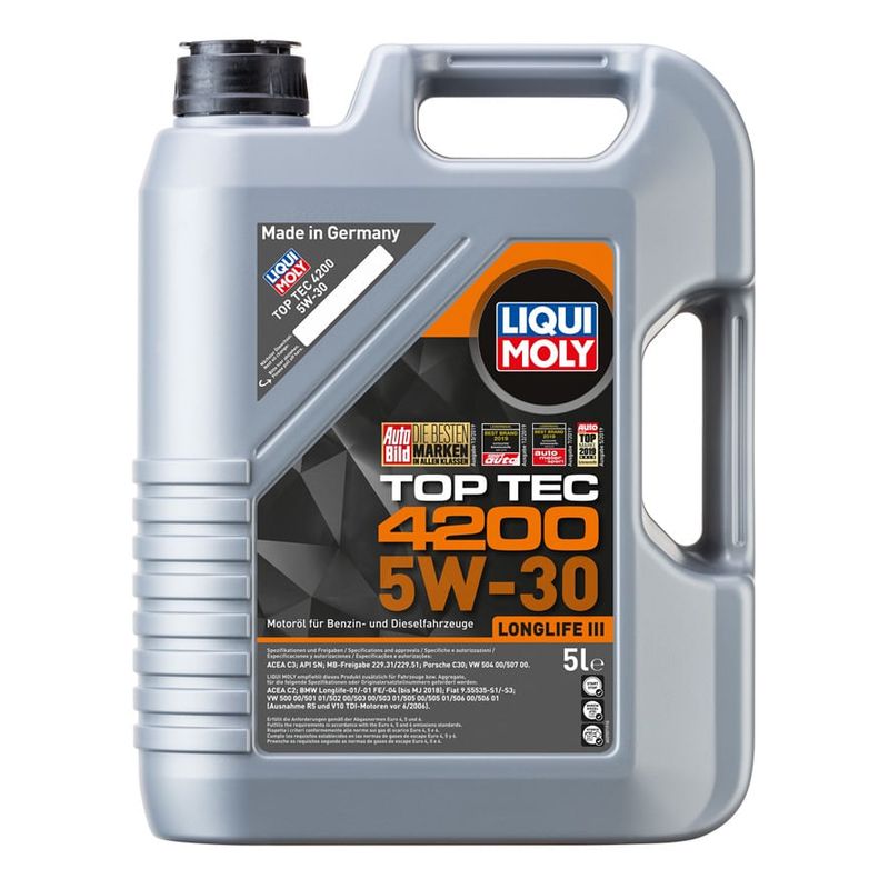 LIQUI MOLY - Aceite Liqui Moly Top Tec 4200 5W/30 5 lt