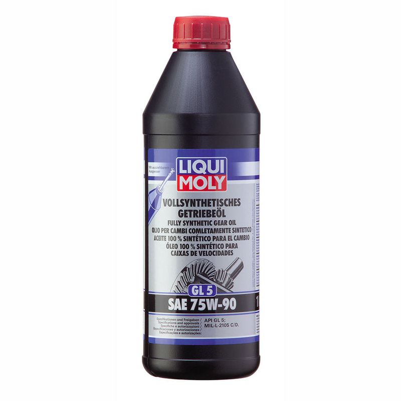 LIQUI MOLY - Aceite Liqui Moly Vollsynthetisches Getriebeöl (GL 5) SAE 75W-90   1 lt 1 lt