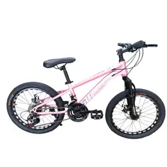 GENERICO - Bicicleta Aro 20 Rosado Con Freno Disco Y 21 Velocidades