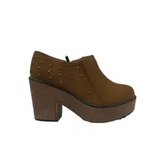 HERIEL - Zapato Café Plataforma Mujer