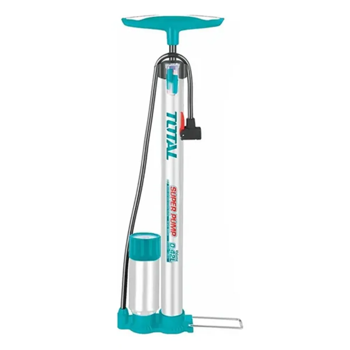 TOTAL TOOLS - Bombin De Pie Inflador Multiuso Bicicleta Balon Total