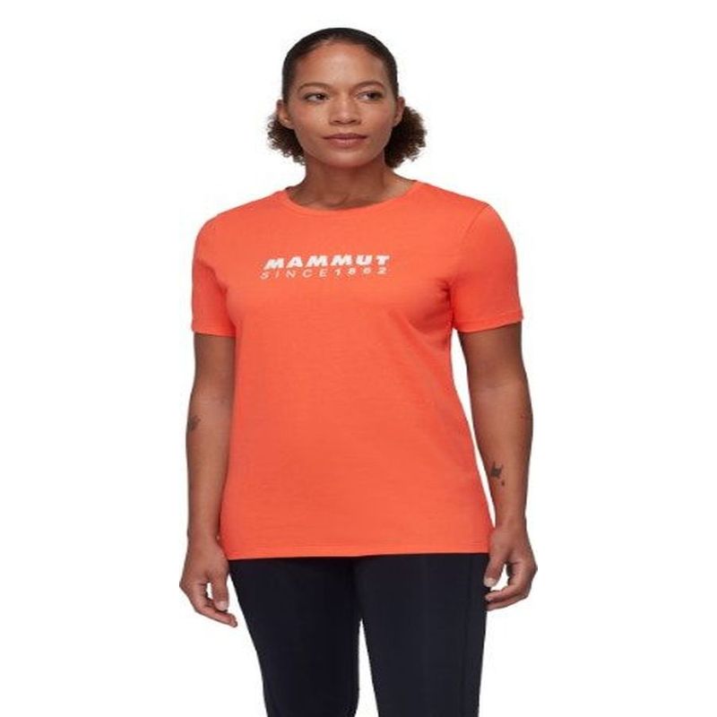 MAMMUT - Polera Mujer Core Logo Naranja Mammut