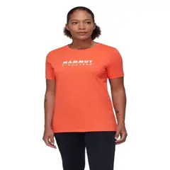 MAMMUT - Polera Mujer Core T-Shirt Logo Naranja