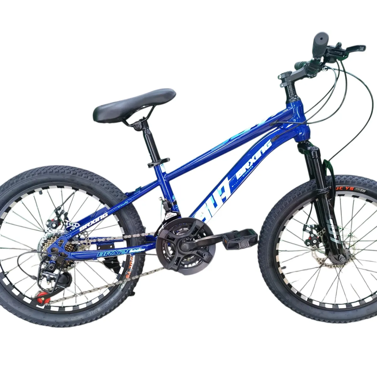 GENERICO - Bicicleta Aro 20 Azul Oscuro Con Freno Disco Y 21 Velocidades