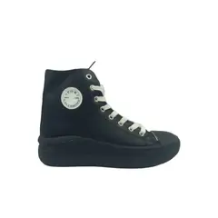 HERIEL - Zapatilla Negra Plataforma Mujer