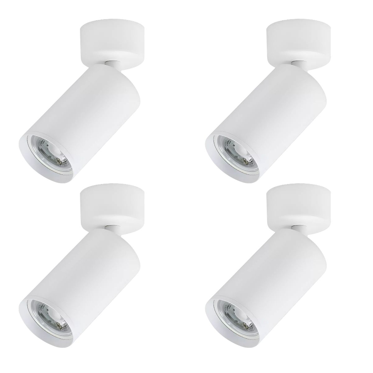 4 Focos Aplique Sobrepuesto Dirigible Blanco 7W Luz Cálida, marca WANT - Foto Principal