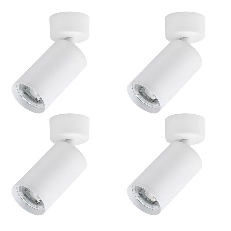 WANT - 4 Focos Aplique Sobrepuesto Dirigible Blanco 7W Luz Cálida