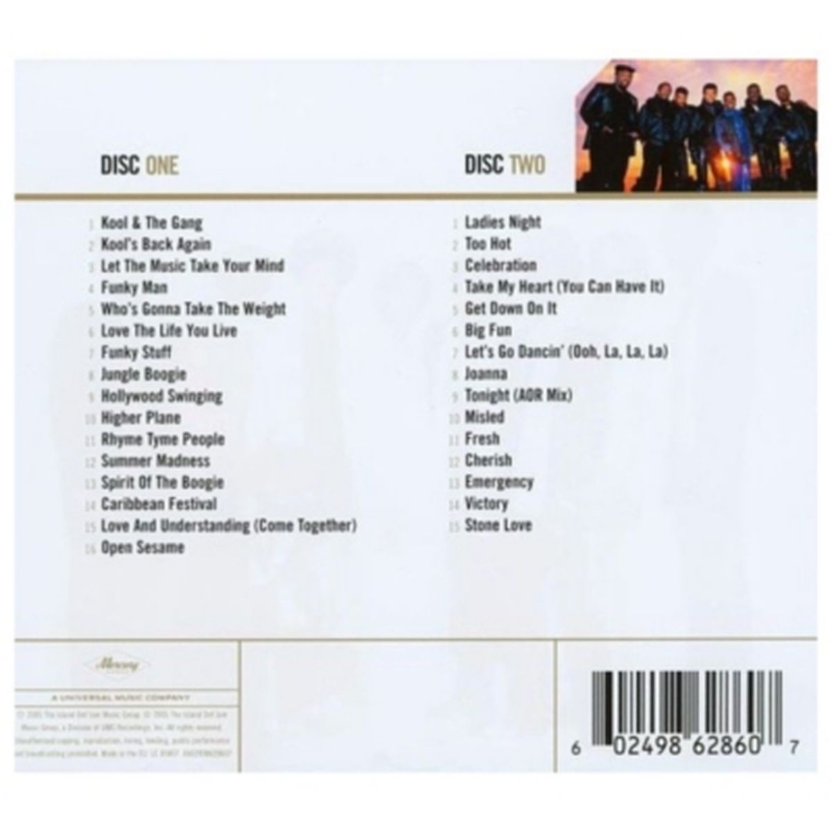 HITWAY MUSIC - KOOL THE GANG - GOLD 2CD - CD