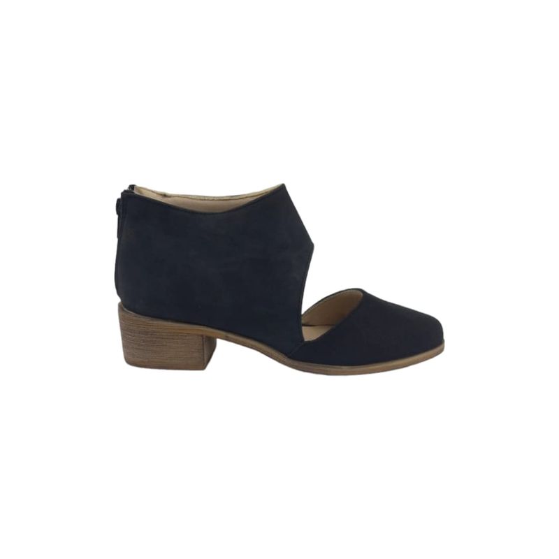 HERIEL - Zapato Negro Abierto Mujer