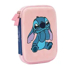 MOOVING - Estuche Cartuchera Stitch Doble Cierre Eva Rígido