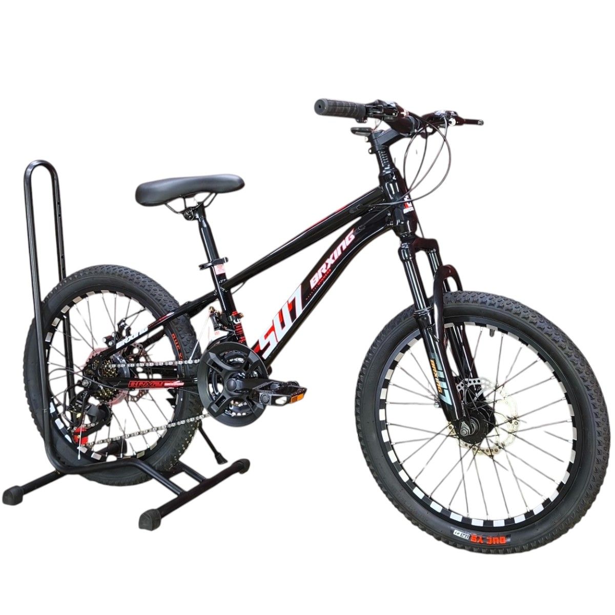 GENERICO - Bicicleta Aro 20  Negro Con Freno Disco Y 21 Velocidades