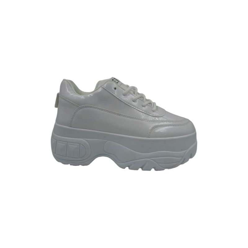 HERIEL - Zapatilla Blanca Plataforma Mujer