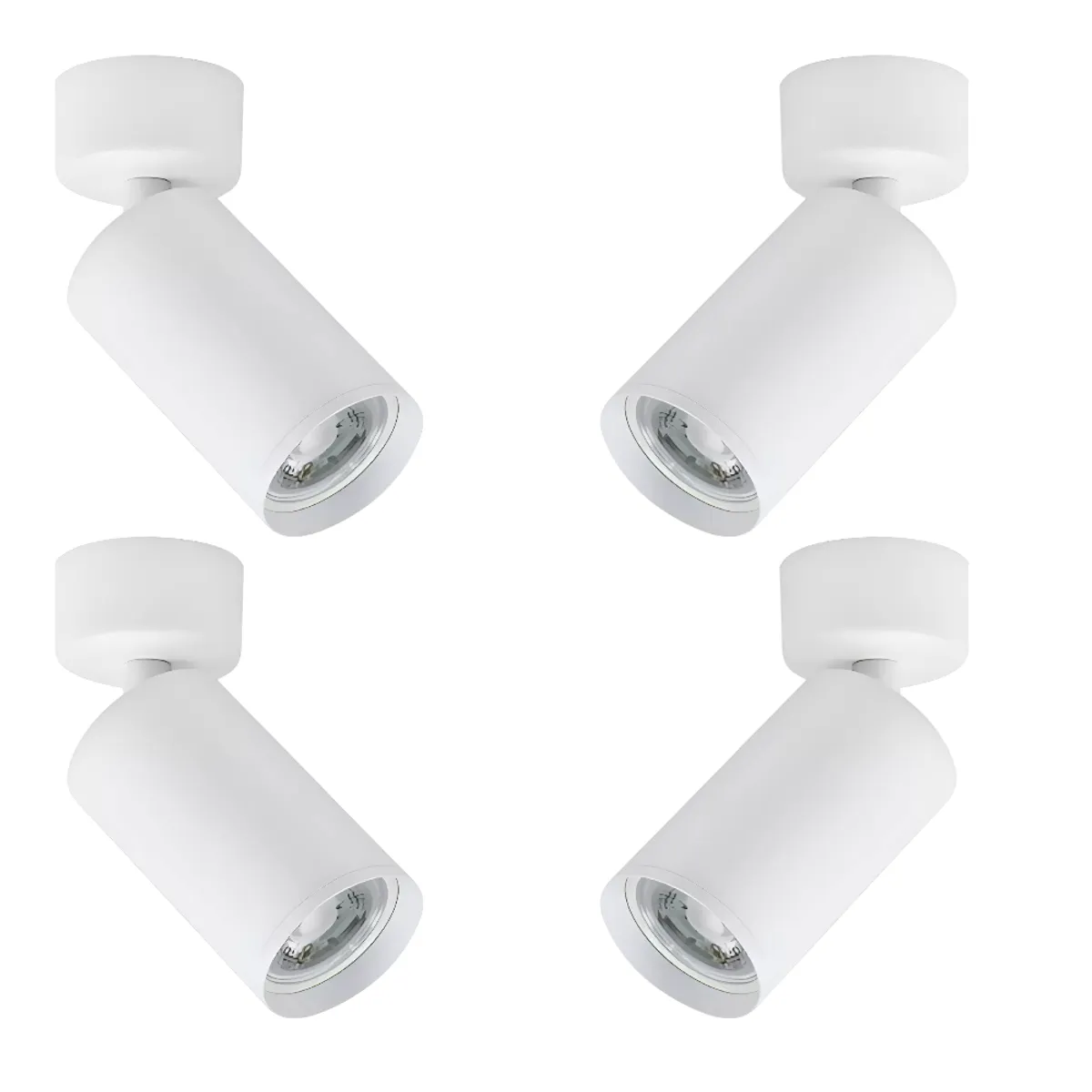 4 Focos Aplique Sobrepuesto Dirigible Blanco 7W Luz Neutra, marca MEGABRIGHT - Foto Principal
