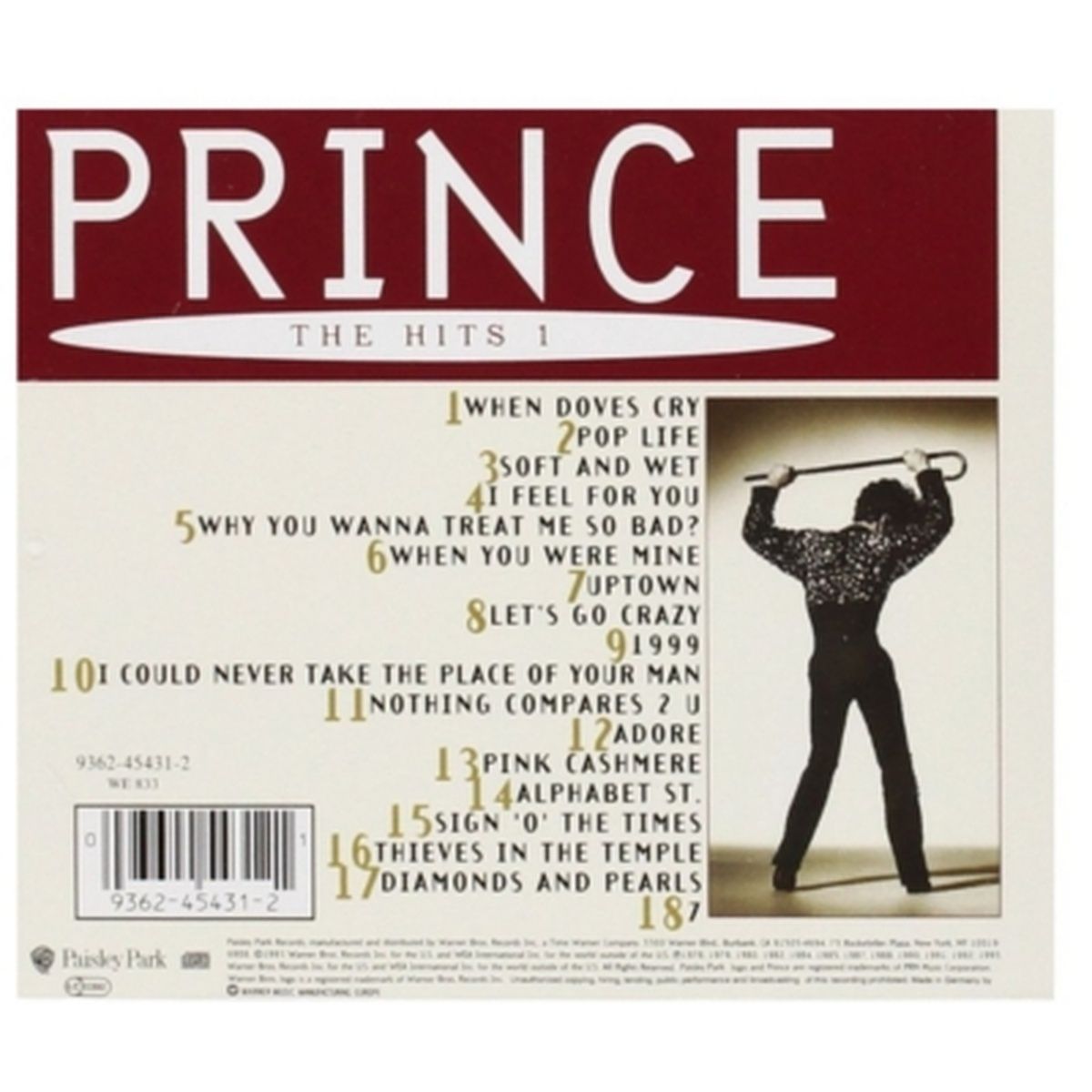 HITWAY MUSIC - PRINCE - THE HITS 1 - CD