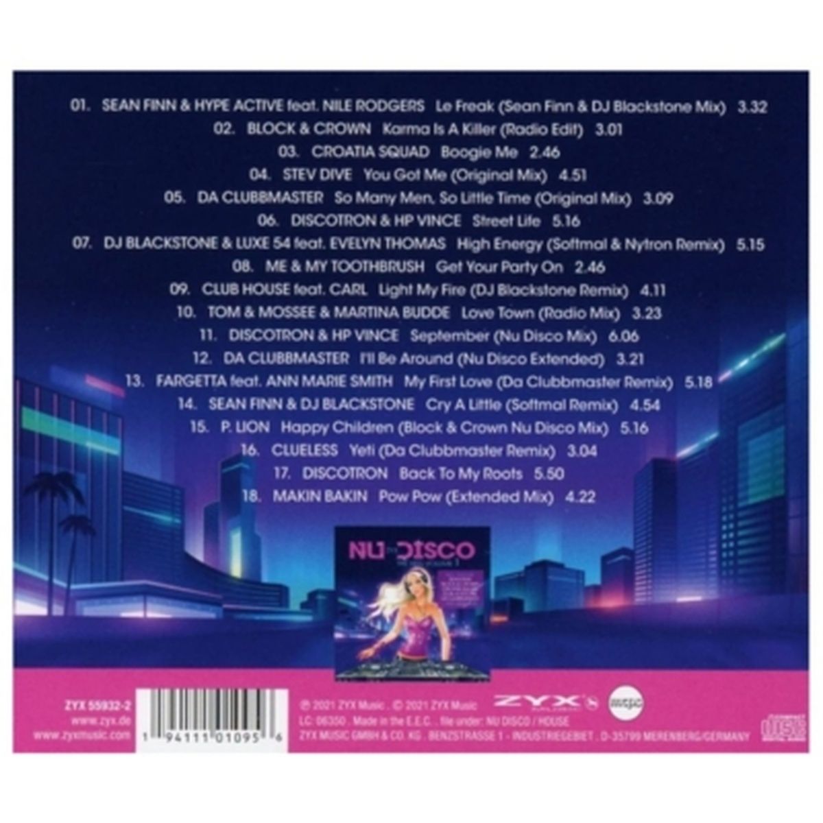 HITWAY MUSIC - ZYX NU DISCO THE HITS VOL 1 - VARIOS - CD