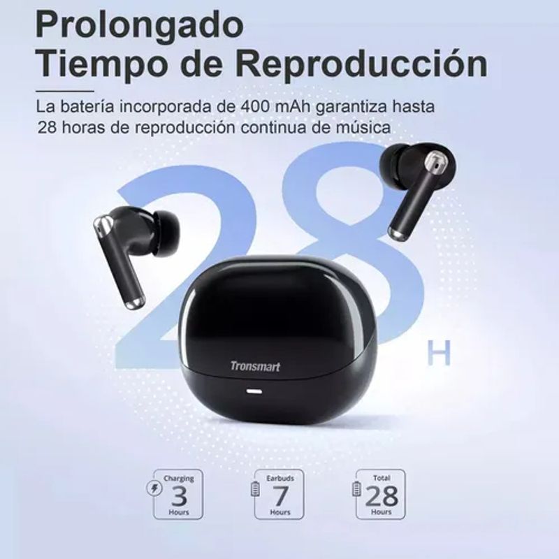 TRONSMART - Tronsmart Sounfii R4 Audífonos In-ear Inalámbricos Tws Enc Negro