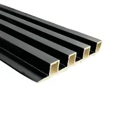 GENERICO - Revestimiento Muro Decorativo - HD-Black - Caja 8 Unidades