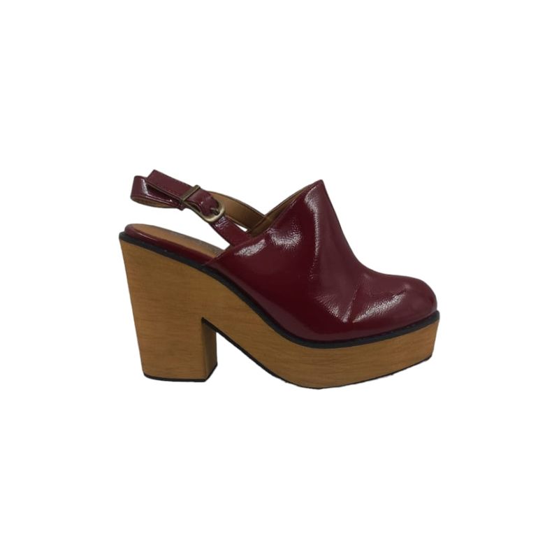 HERIEL - Zapato Burdeos Plataforma Charol