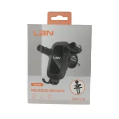 LBN - SOPORTE PORTA CELULAR PARA VEHICULOS LBH067 NEGRO.