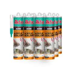 AKFIX - 12X SELLADOR ACRILICO AC605 BLANCO