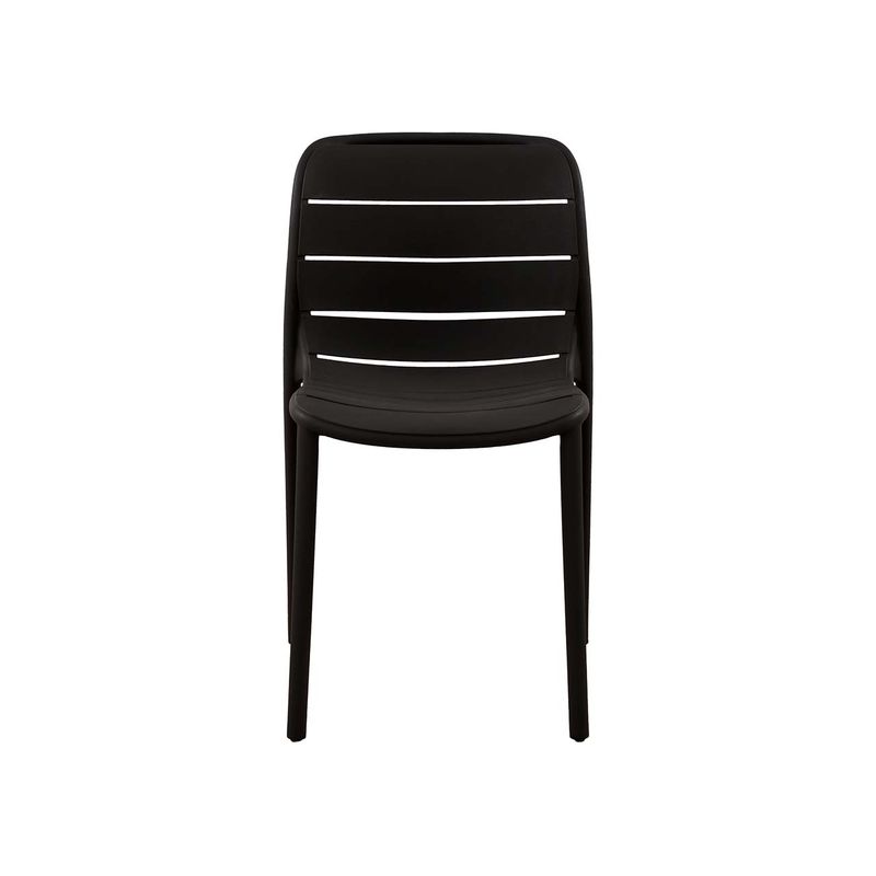 MUEBLES SUR - Silla exterior Brava Reciclable negra