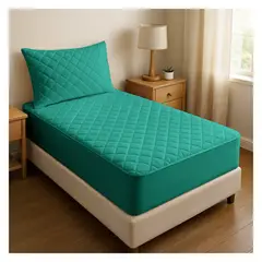 OKAERI - CUBRE COLCHON 1,5 PLAZAS IMPERMEABLE - Verde - 1.5 PLAZAS