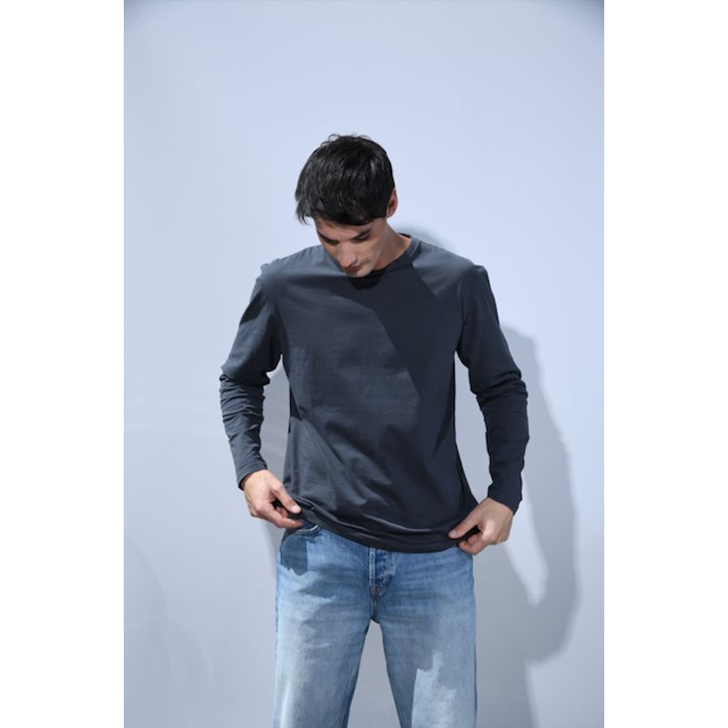 BRICK LONDON - THE POLICE T-SHIRT LONG SLEEVES BLUE