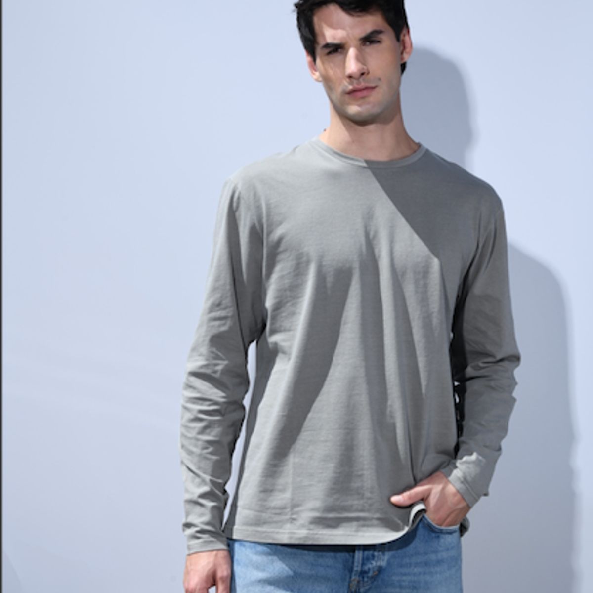 BRICK LONDON - Polera Manga Lara 100% Algodón Olive