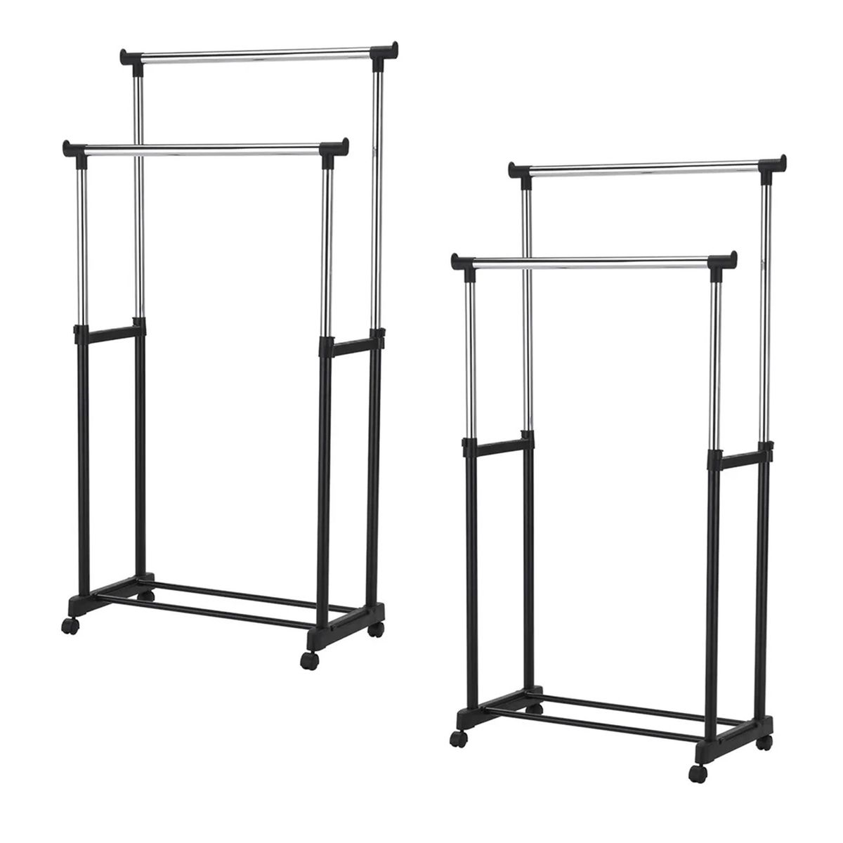 GENERICO - X2 Perchero Colgante Organizador Doble Extensible Tendedero Ropa