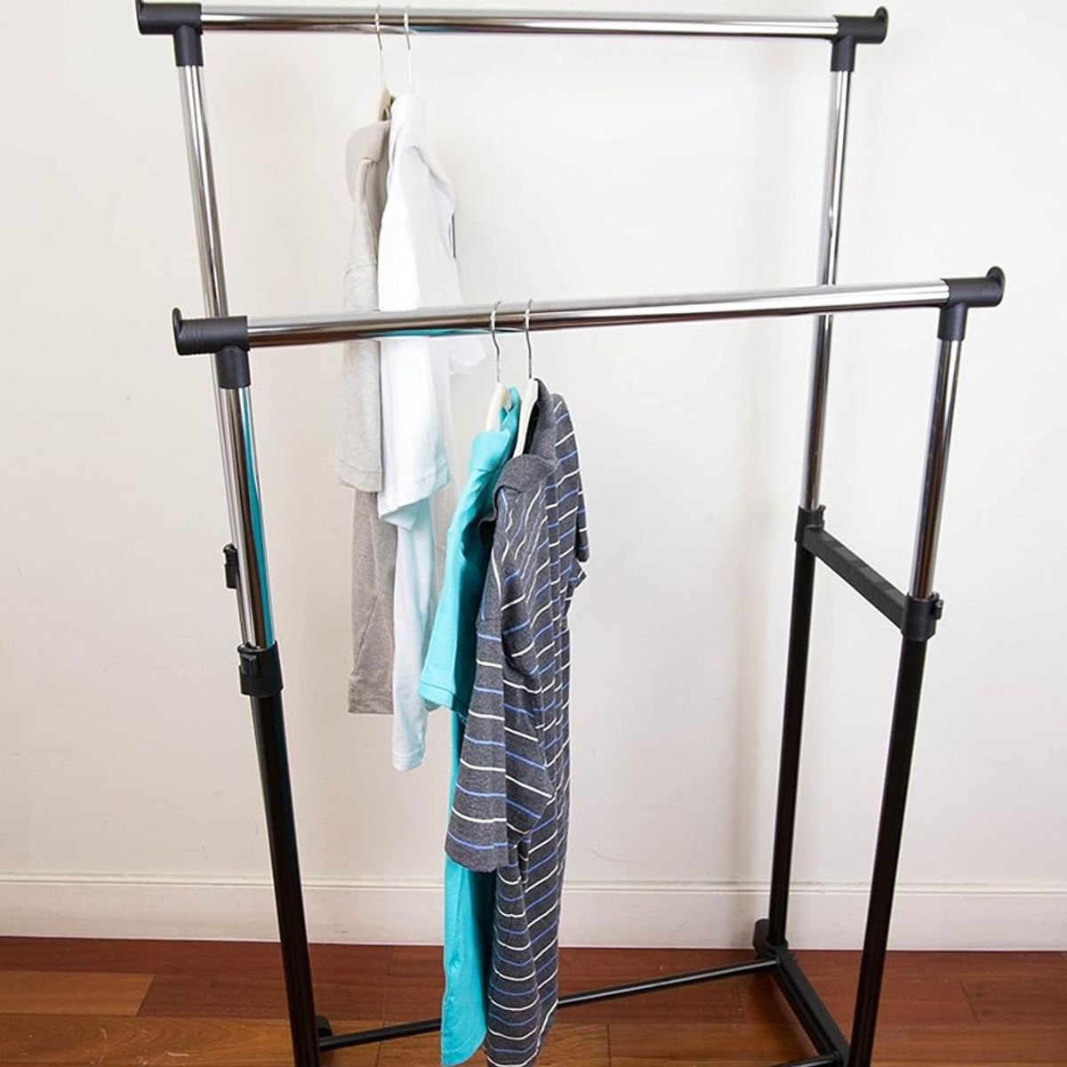 GENERICO - X2 Perchero Colgante Organizador Doble Extensible Tendedero Ropa