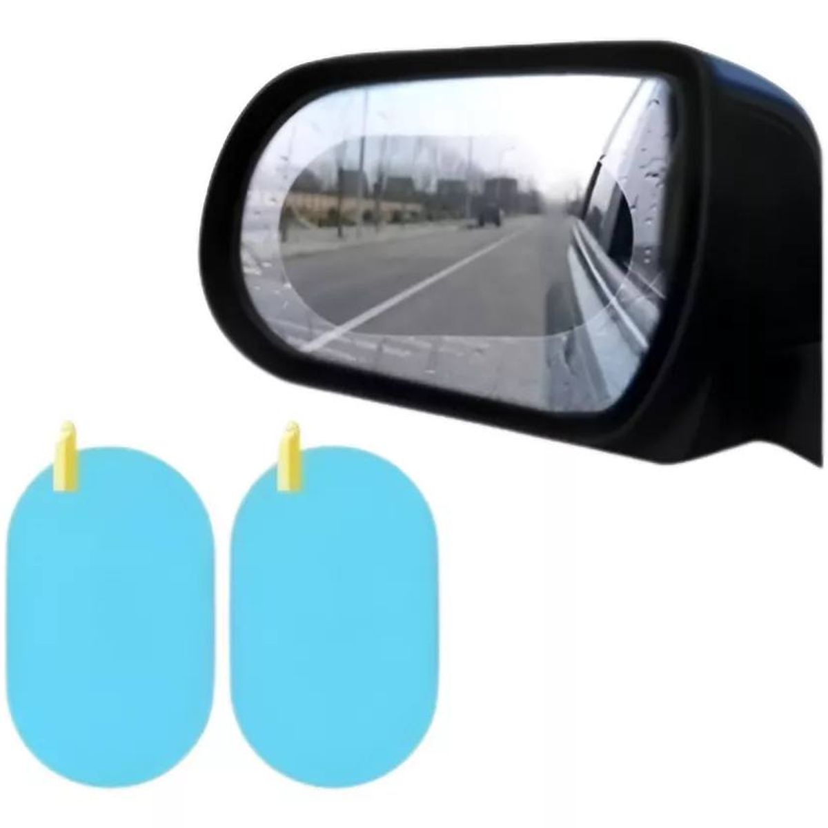 GENERICO - Pack 2 pares lámina ventana auto anti lluvia impermeable.