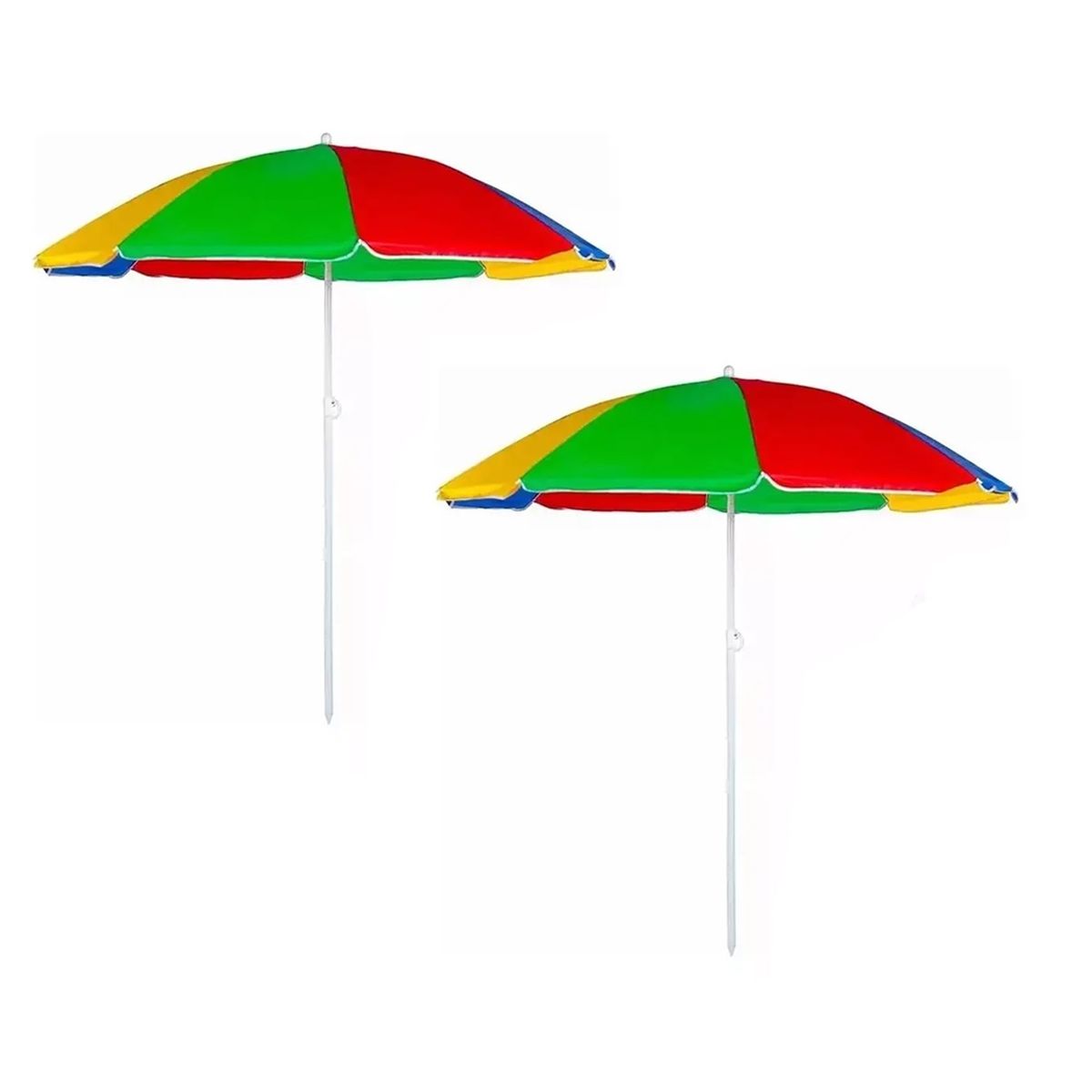 GENERICO - X2 Sombrilla Paragua Playa Verano Paragua Ajustable Plegable