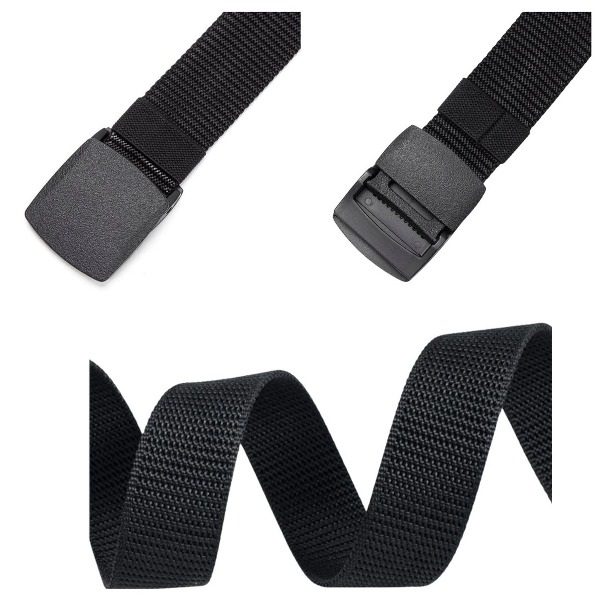 EKOL TACTICA MILITAR - Cinturón Nylon Lona Táctico Ajustable Hebilla De Plástico