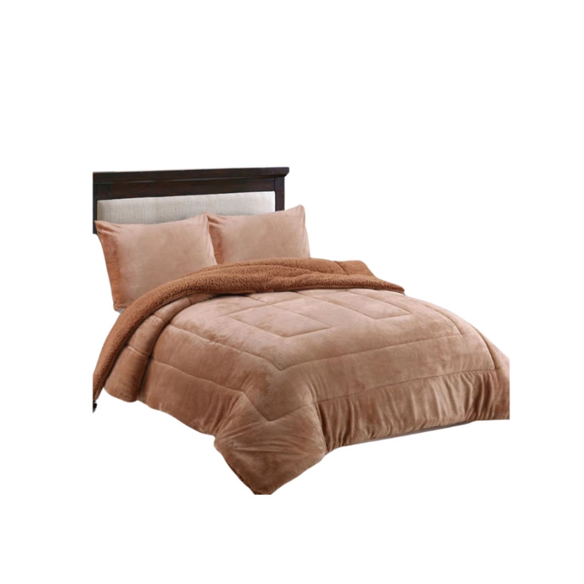 GENERICO - Cobertor Plush Liso Invierno Super King Chiporro