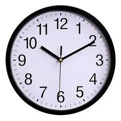 GENERICO - Reloj Pared Metal Decoración Moderno 30cm Silencioso Colores Estructura Negr